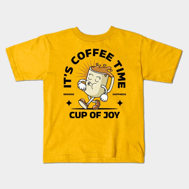 Cup of Joy Kids T-Shirt by Harrisaputra